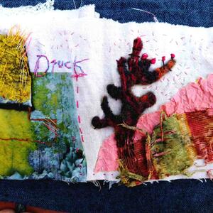 Eifelspaziergang - Dein Leporello gemalt und gestickt