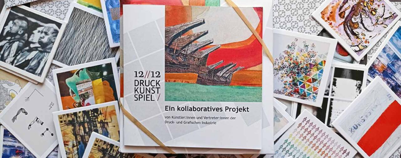 12..12 Druck Kunst Memory Spiel